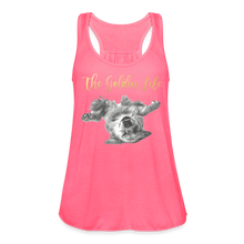 Load image into Gallery viewer, The Golden Life - Women's Flowy Tank Top by Bella - neon pink