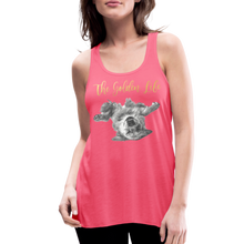 Load image into Gallery viewer, The Golden Life - Women's Flowy Tank Top by Bella - neon pink
