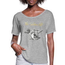 Load image into Gallery viewer, The Golden Life - Women’s Flowy T-Shirt - heather grey