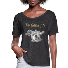 Load image into Gallery viewer, The Golden Life - Women’s Flowy T-Shirt - charcoal grey