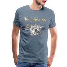 Load image into Gallery viewer, The Golden Life - Men's Premium T-Shirt - steel blue