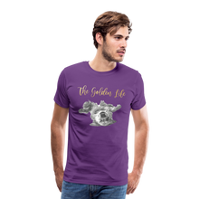 Load image into Gallery viewer, The Golden Life - Men's Premium T-Shirt - purple