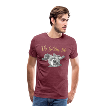 Load image into Gallery viewer, The Golden Life - Men's Premium T-Shirt - heather burgundy