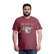 Load image into Gallery viewer, The Golden Life - Men's Premium T-Shirt - heather burgundy