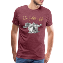 Load image into Gallery viewer, The Golden Life - Men's Premium T-Shirt - heather burgundy