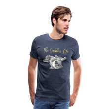 Load image into Gallery viewer, The Golden Life - Men's Premium T-Shirt - heather blue