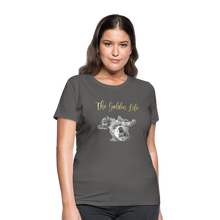 Load image into Gallery viewer, The Golden Life - Women's T-Shirt - charcoal