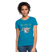 Load image into Gallery viewer, The Golden Life - Women's T-Shirt - turquoise