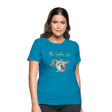 Load image into Gallery viewer, The Golden Life - Women's T-Shirt - turquoise