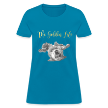 Load image into Gallery viewer, The Golden Life - Women's T-Shirt - turquoise