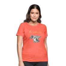 Load image into Gallery viewer, The Golden Life - Women's T-Shirt - heather coral