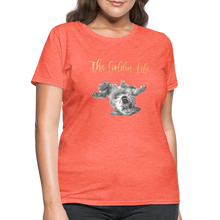 Load image into Gallery viewer, The Golden Life - Women's T-Shirt - heather coral