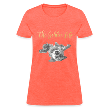 Load image into Gallery viewer, The Golden Life - Women's T-Shirt - heather coral