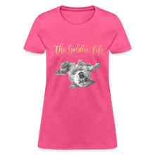 Load image into Gallery viewer, The Golden Life - Women's T-Shirt - heather pink