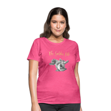 Load image into Gallery viewer, The Golden Life - Women's T-Shirt - heather pink
