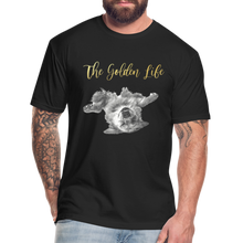 Load image into Gallery viewer, The Golden Life - Fitted Cotton/Poly T-Shirt by Next Level - black