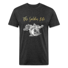 Load image into Gallery viewer, The Golden Life - Fitted Cotton/Poly T-Shirt by Next Level - heather black