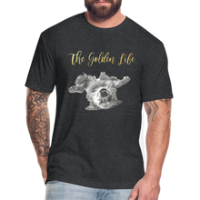 Load image into Gallery viewer, The Golden Life - Fitted Cotton/Poly T-Shirt by Next Level - heather black