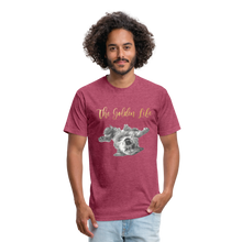 Load image into Gallery viewer, The Golden Life - Fitted Cotton/Poly T-Shirt by Next Level - heather burgundy
