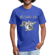 Load image into Gallery viewer, The Golden Life - Fitted Cotton/Poly T-Shirt by Next Level - heather royal