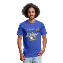 Load image into Gallery viewer, The Golden Life - Fitted Cotton/Poly T-Shirt by Next Level - heather royal