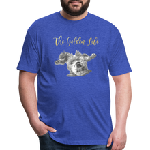 Load image into Gallery viewer, The Golden Life - Fitted Cotton/Poly T-Shirt by Next Level - heather royal