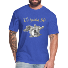 Load image into Gallery viewer, The Golden Life - Fitted Cotton/Poly T-Shirt by Next Level - heather royal