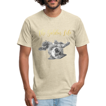 Load image into Gallery viewer, The Golden Life - Fitted Cotton/Poly T-Shirt by Next Level - heather cream