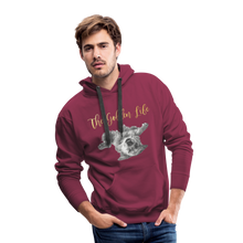 Load image into Gallery viewer, The Golden Life - Men’s Premium Hoodie - burgundy