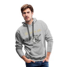 Load image into Gallery viewer, The Golden Life - Men’s Premium Hoodie - heather grey