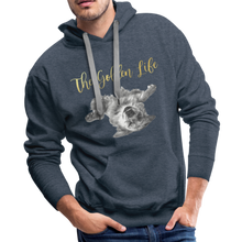 Load image into Gallery viewer, The Golden Life - Men’s Premium Hoodie - heather denim