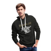 Load image into Gallery viewer, The Golden Life - Men’s Premium Hoodie - charcoal grey