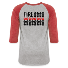 Load image into Gallery viewer, K9s Lead the Way - Fire - Baseball T-Shirt - heather gray/red