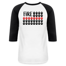 Load image into Gallery viewer, K9s Lead the Way - Fire - Baseball T-Shirt - white/black