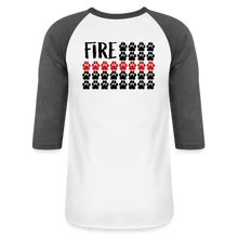 Load image into Gallery viewer, K9s Lead the Way - Fire - Baseball T-Shirt - white/charcoal