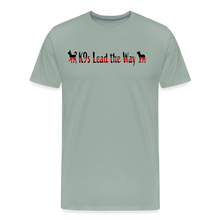 Load image into Gallery viewer, K9s Lead the Way - Fire - Men's Premium T-Shirt - steel green