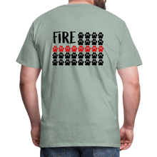 Load image into Gallery viewer, K9s Lead the Way - Fire - Men's Premium T-Shirt - steel green
