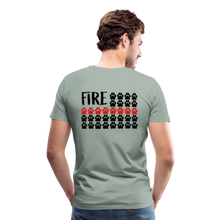 Load image into Gallery viewer, K9s Lead the Way - Fire - Men's Premium T-Shirt - steel green