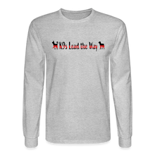 Load image into Gallery viewer, K9s Lead the Way - Fire - Men's Long Sleeve T-Shirt - heather gray