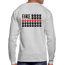 Load image into Gallery viewer, K9s Lead the Way - Fire - Men's Long Sleeve T-Shirt - heather gray