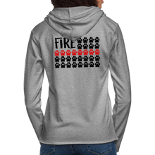Load image into Gallery viewer, K9s Lead the Way - Fire - Unisex Lightweight Terry Hoodie - heather gray