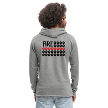 Load image into Gallery viewer, K9s Lead the Way - Fire - Unisex Lightweight Terry Hoodie - heather gray