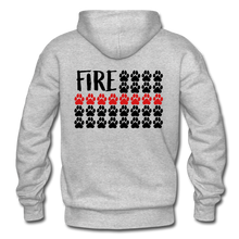 Load image into Gallery viewer, K9s Lead the Way - Fire - Gildan Heavy Blend Adult Hoodie - heather gray