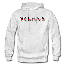 Load image into Gallery viewer, K9s Lead the Way - Fire - Gildan Heavy Blend Adult Hoodie - light heather gray