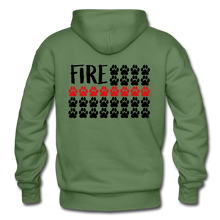 Load image into Gallery viewer, K9s Lead the Way - Fire - Gildan Heavy Blend Adult Hoodie - military green