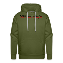 Load image into Gallery viewer, K9s Lead the Way - Fire - Men’s Premium Hoodie - olive green