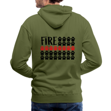 Load image into Gallery viewer, K9s Lead the Way - Fire - Men’s Premium Hoodie - olive green