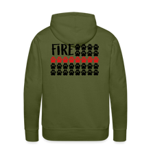 Load image into Gallery viewer, K9s Lead the Way - Fire - Men’s Premium Hoodie - olive green