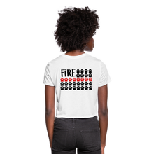 Load image into Gallery viewer, K9s Lead the Way - Fire - Women's Cropped T-Shirt - white