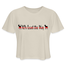 Load image into Gallery viewer, K9s Lead the Way - Fire - Women's Cropped T-Shirt - dust